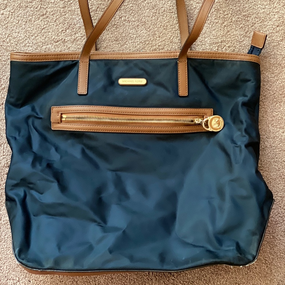 Michael Kors Navy Canvas Tote
